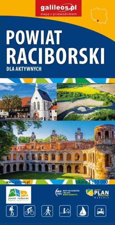 Mapa - Powiat Raciborski 1:50 000 wodoodporna - tantis.pl