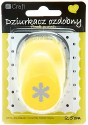 Dziurkacz ozdobny 2,5cm śnieżynka MIX