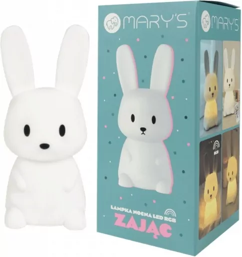 Lampka nocna LED Zając biały mały - tantis.pl