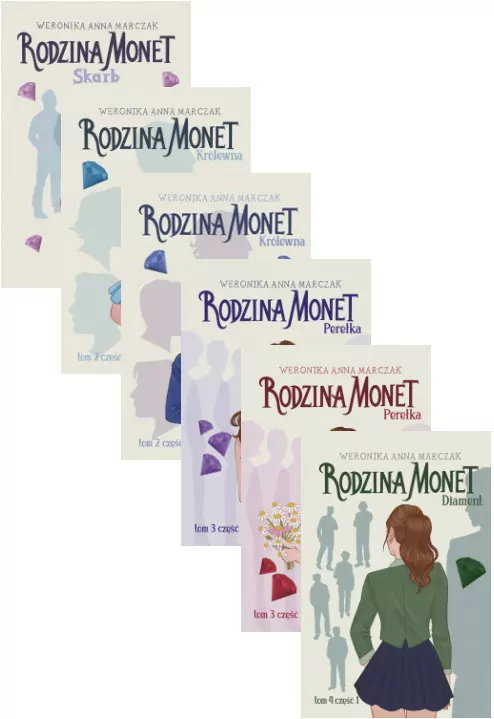 Pakiet: Skarb / Królewna / Perełka / Diament. Rodzina Monet. Tom 1-4 Część 1 - tantis.pl