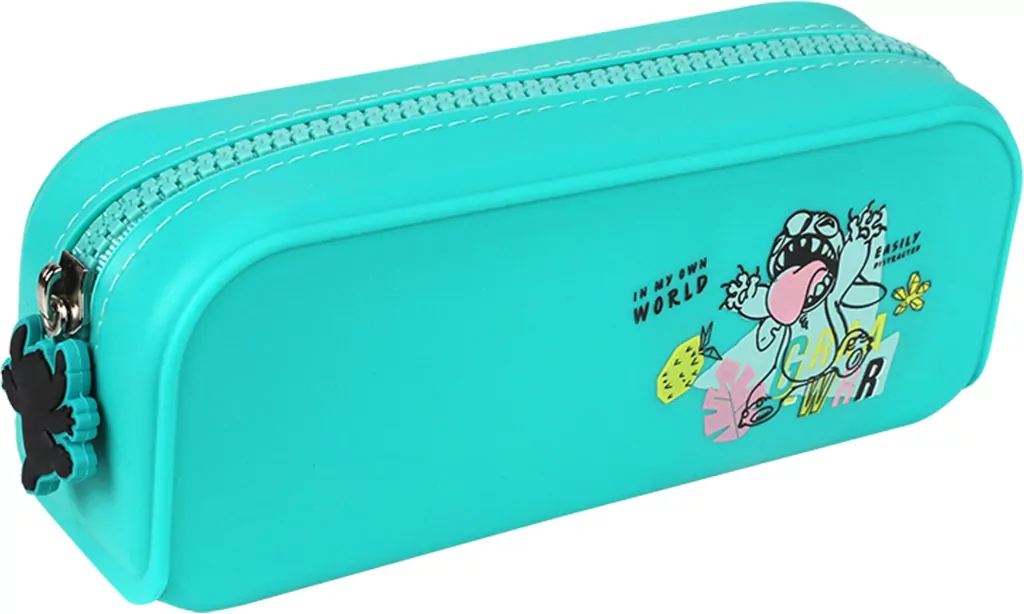 Saszetka silikonowa Disney Black Stitch zielona - tantis.pl