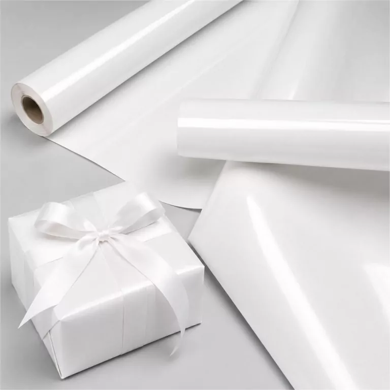 Papier ozdobny biały połysk X-Strong 57cmx25m - tantis.pl