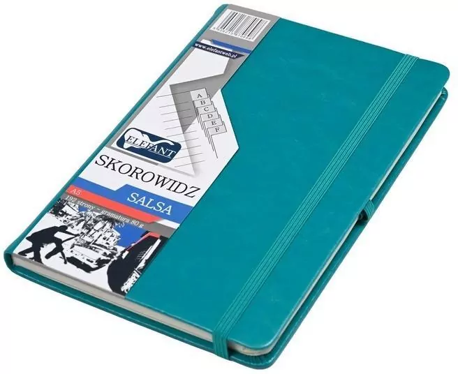 Skorowidz A5 Salsa turkusowy - tantis.pl