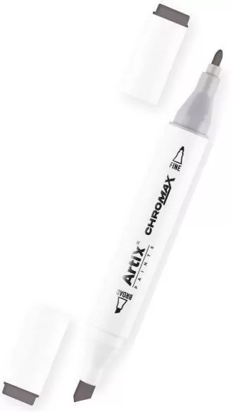 Marker Chromax z 2 końcówk. warm grey WG8 - tantis.pl