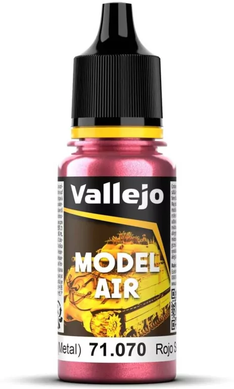 Vallejo: 71.070 - Model Air - Metallic - Signal Red (17 ml) - tantis.pl
