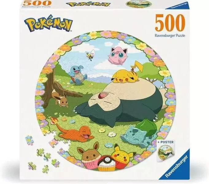Puzzle 500. Pokemon. Postacie. 12001131 - tantis.pl
