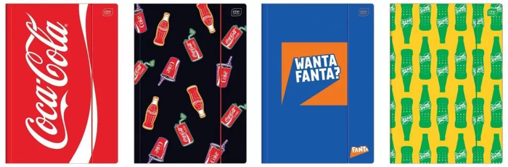 Teczka A4 z gumką Mat+UV Coca Cola - tantis.pl