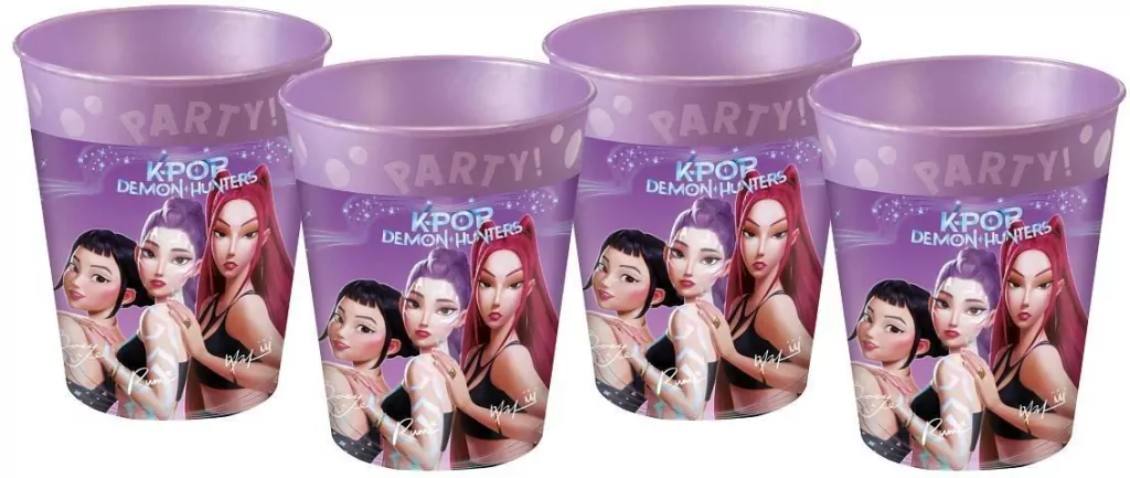 Kubeczki wielorazowe K-POP Demon Hunters 250ml 4sz - tantis.pl