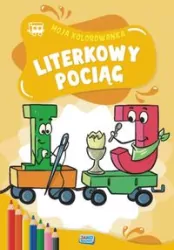 Literkowy pociąg kolorowanka 2 sztuki