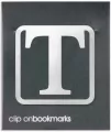 Metalowa zakładka - Litera T Clip-on - tantis.pl