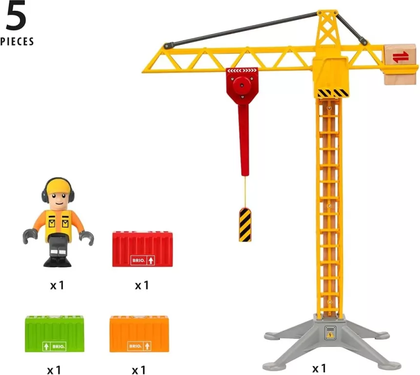 Podświetlany dźwig budowlany. Brio World - tantis.pl