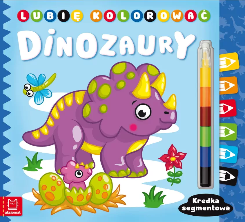 Dinozaury. Lubię kolorować. Kredka segmentowa - tantis.pl