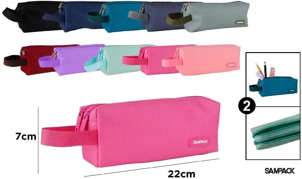 Piórnik dwukomorowy z uchwytem MIX - tantis.pl