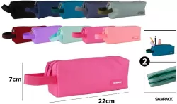 Piórnik dwukomorowy z uchwytem MIX