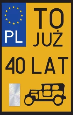 Karnet Urodziny 40 Zabytek