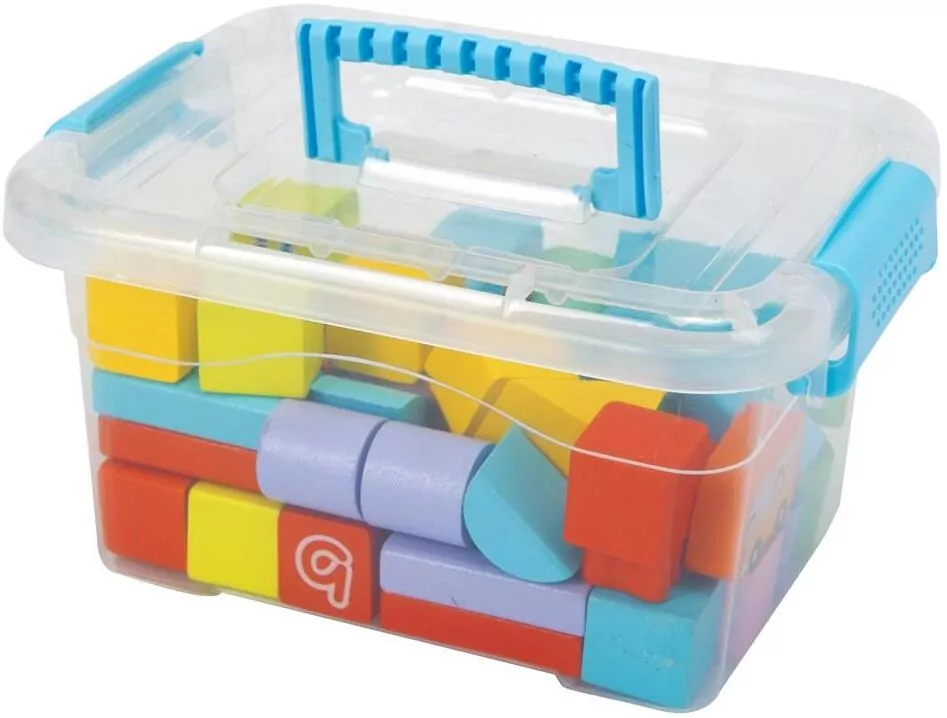 Klocki drewniane kolor, 76 elementów - tantis.pl