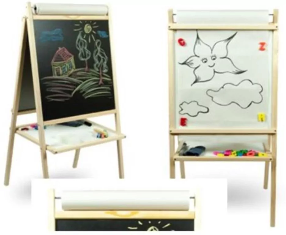 Tablica magnetyczna dwustronna drewniana - tantis.pl