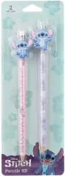 Ołówki z gumową nakładką Disney Fashion Stitch wzór 3 blister 2 szt.