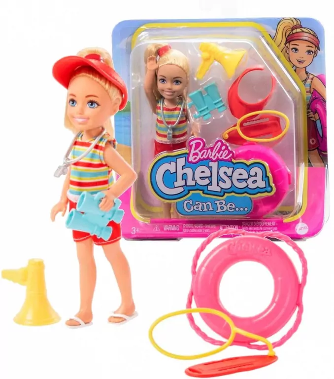 Barbie Lalka Chelsea Kariera Ratowniczka wodna - tantis.pl