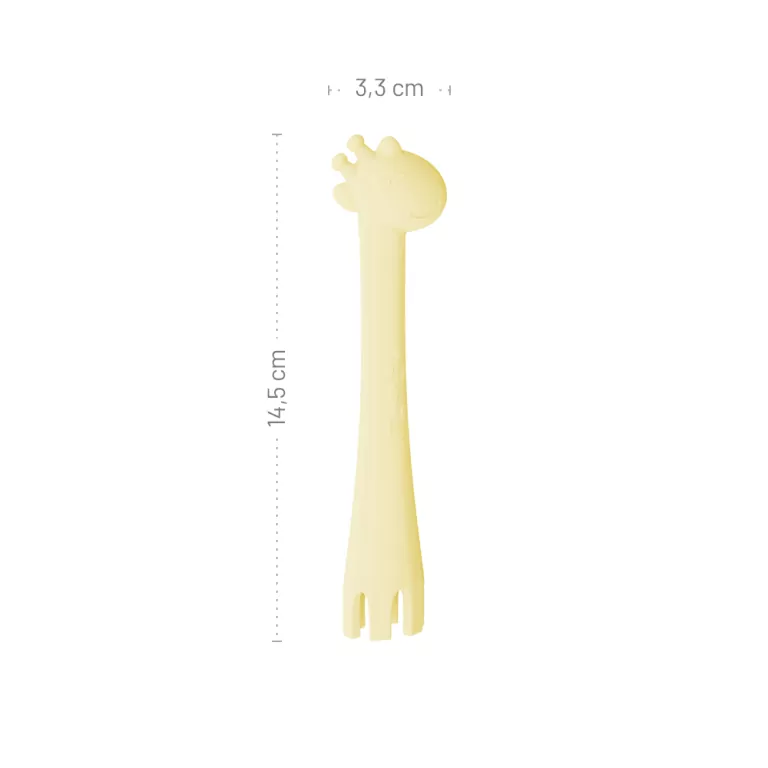 Łyżeczka silikonowa Żyrafa żółta - tantis.pl