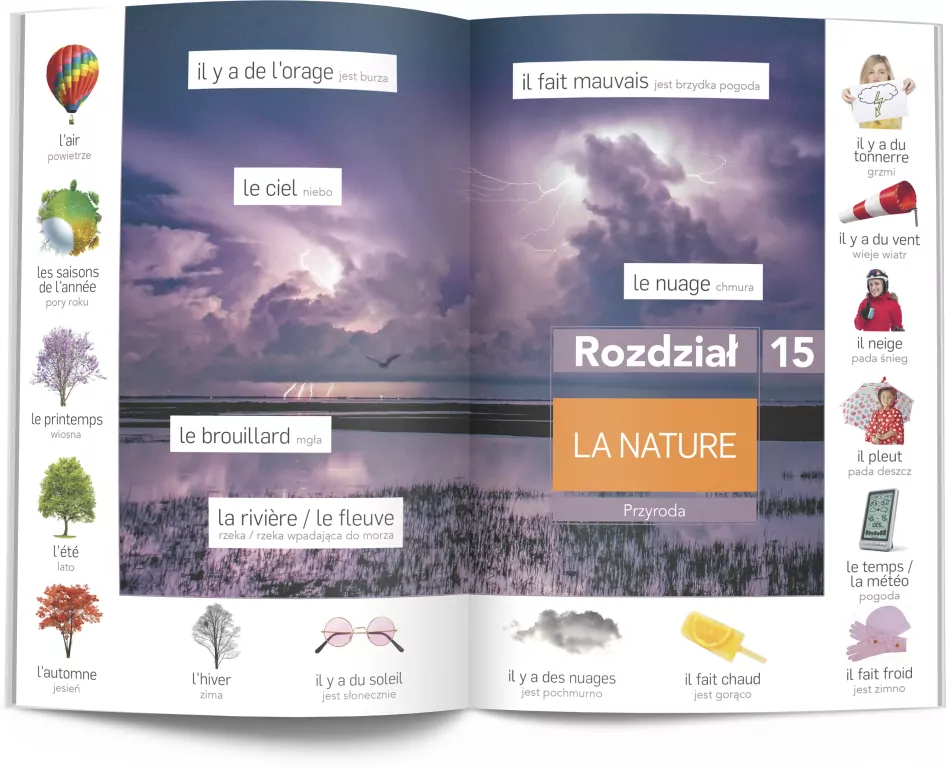 Francuski w obrazkach. Słówka, rozmówki, gramatyka. Poziom A1-A2 - tantis.pl