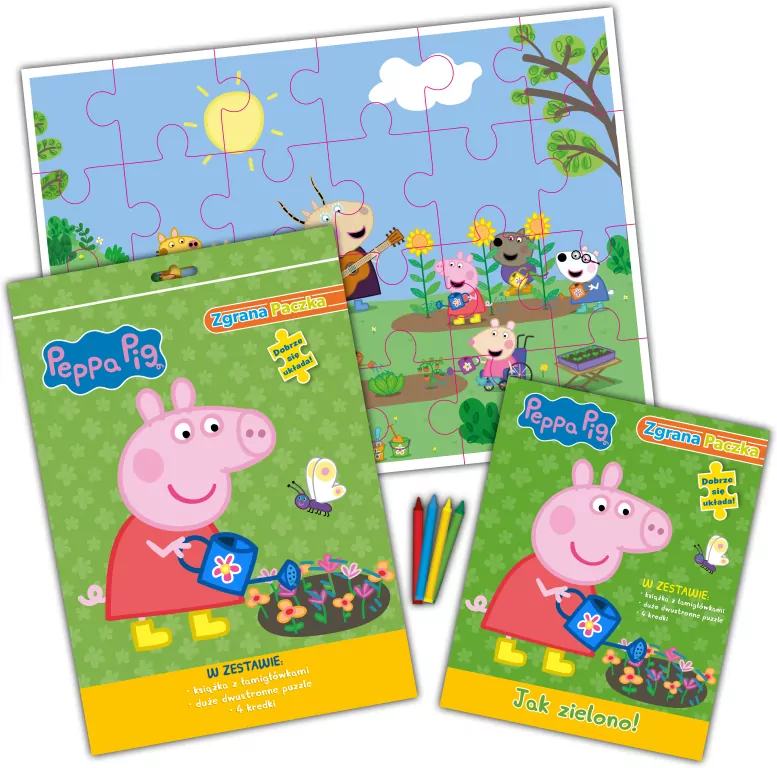 Peppa Pig. Peppa gra w zielone! Zgrana paczka. Cz.3 - tantis.pl