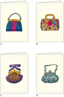 Karnet z kopertą. Torebki