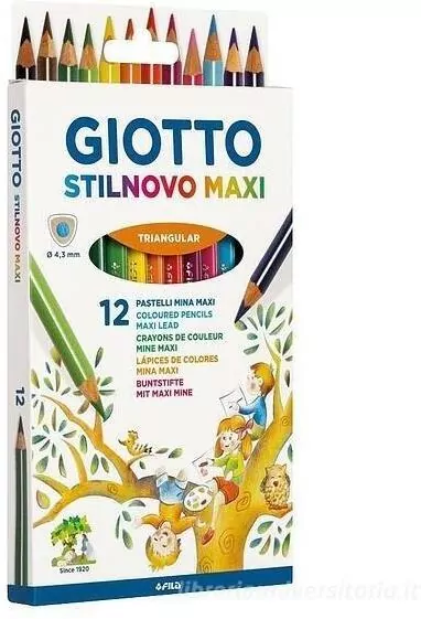 Kredki Stilnovo Maxi 12 kolorów - tantis.pl