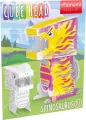 Cube head. Dino. Spinozaur. Złóż i pokoloruj - tantis.pl