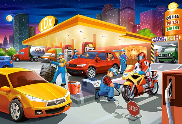 Puzzle 40 maxi. Gas Station - tantis.pl
