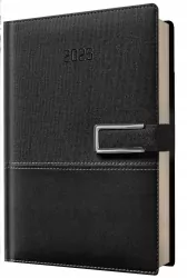 Kalendarz 2026 A5 dzienny biznes klasyczny czarny