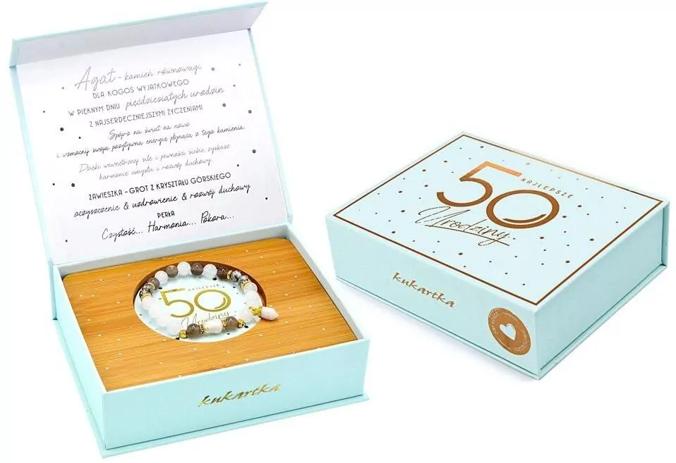 Bransoletka Agat Urodziny 50 Elite - tantis.pl