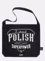 Torba bawełniana: I speak Polish, czarna - tantis.pl