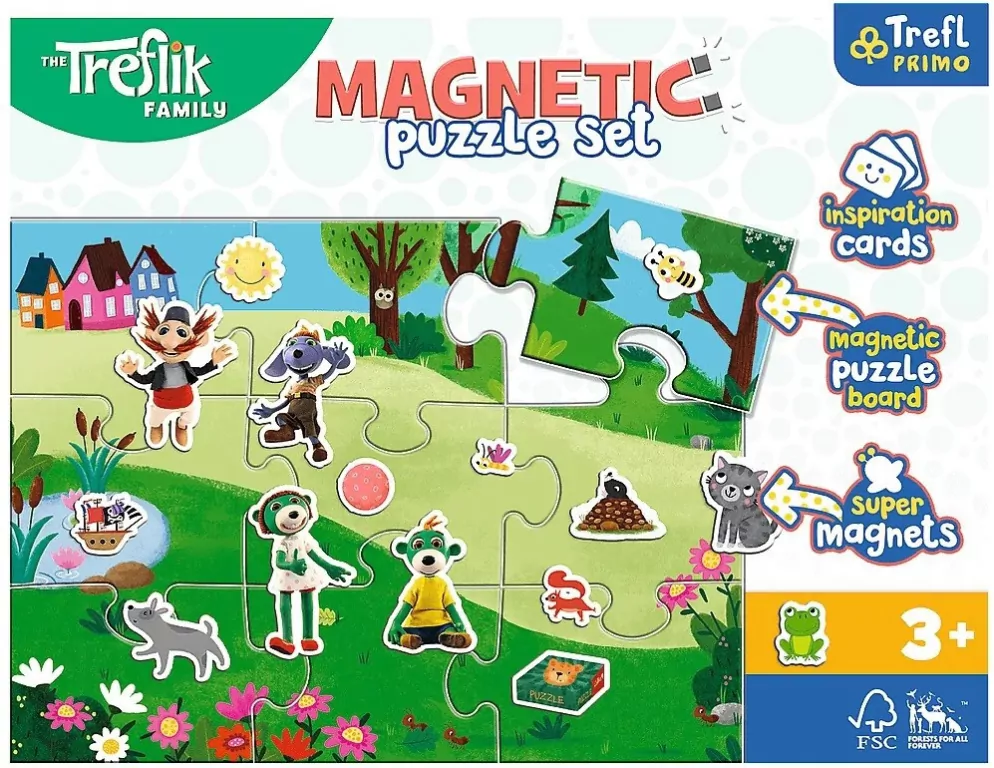 Trefl. Puzzle magnetyczne. Treflikowy dzień - tantis.pl
