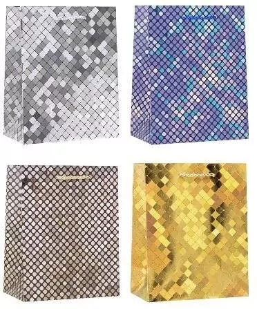 Torebka ozdobna 18x24x8cm hot-stamp mix ROZETTE - tantis.pl