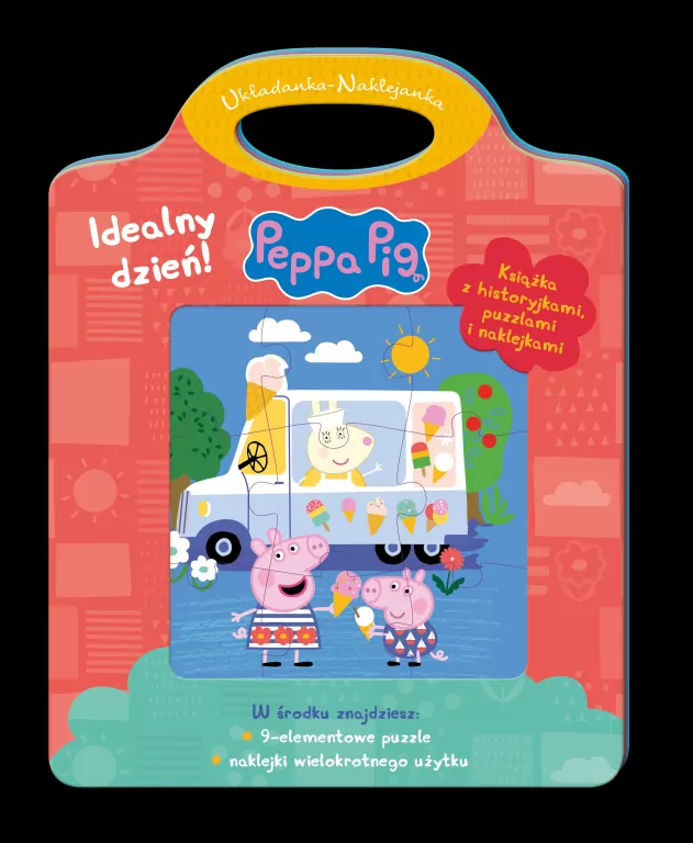 Świnka Peppa. Idealny dzień. Układanka-Naklejanka - tantis.pl