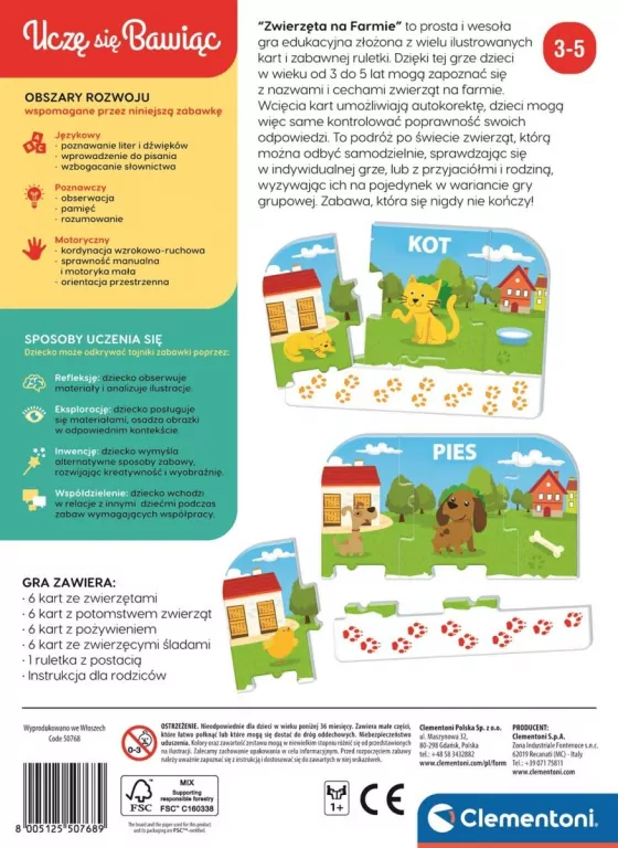 Uczę się bawiąc. Zwierzęta na farmie - tantis.pl