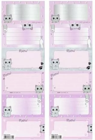 Naklejki na zeszyt Kitty (25szt) - tantis.pl