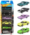 Hot Wheels Fast & Furious Szybcy i wściekli 5szt - tantis.pl