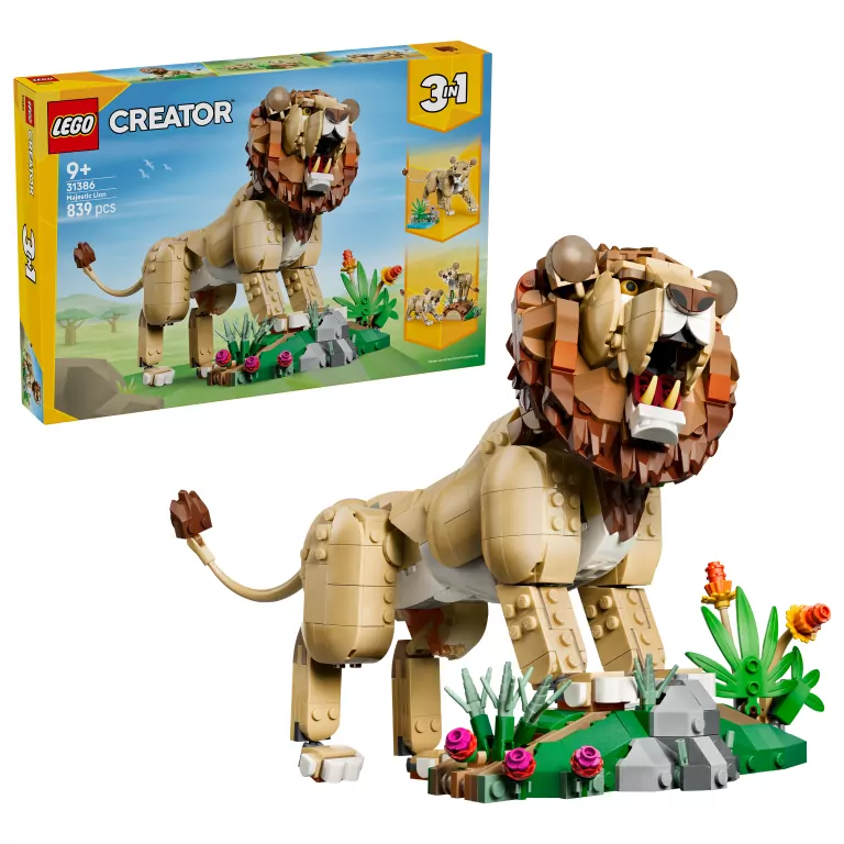 LEGO® Dzikie zwierzęta: Dumny lew 31386 - tantis.pl