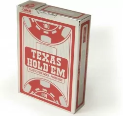 Karty do gry Texas Hold'm Poker czerwone CARTAMUND