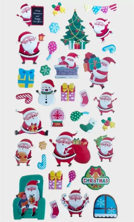 Świąteczne naklejki piankowe - tantis.pl