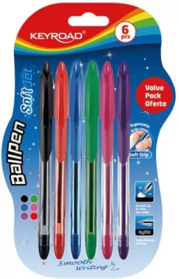 Długopis Ball Pen Soft Jet 0,7mm 6 kolorów