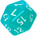 Komplet kości REBEL RPG - Kamienie Księżycowe - Turkus - tantis.pl