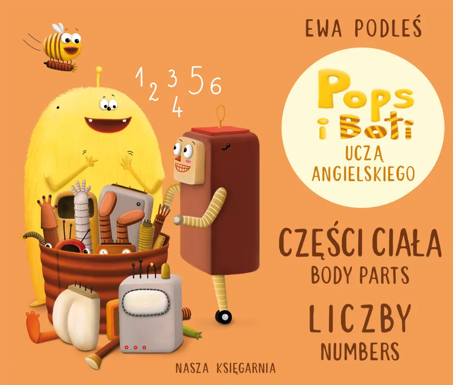 Części ciała i liczby. Pops i Boti uczą angielskiego - tantis.pl