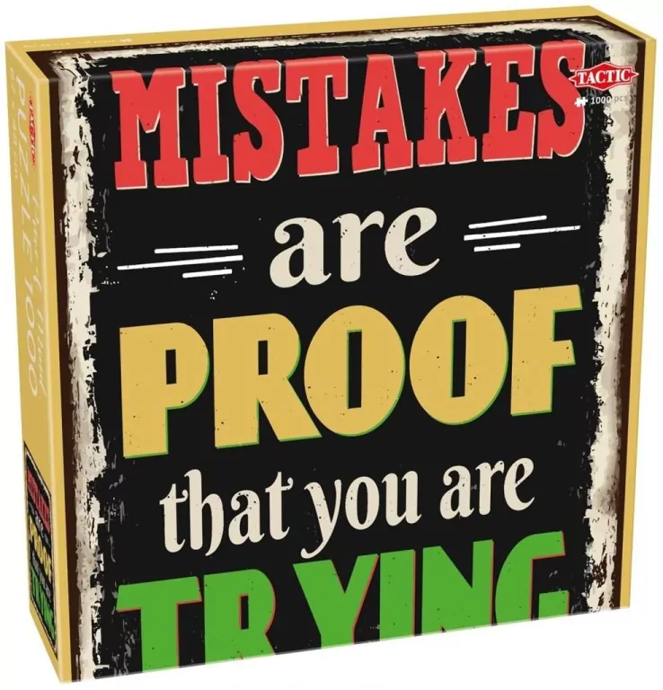 Puzzle 1000 Mistakes Proof of Trying - tantis.pl