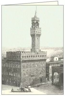 Karnet z kopertą. Firenze Piazza Signoria
