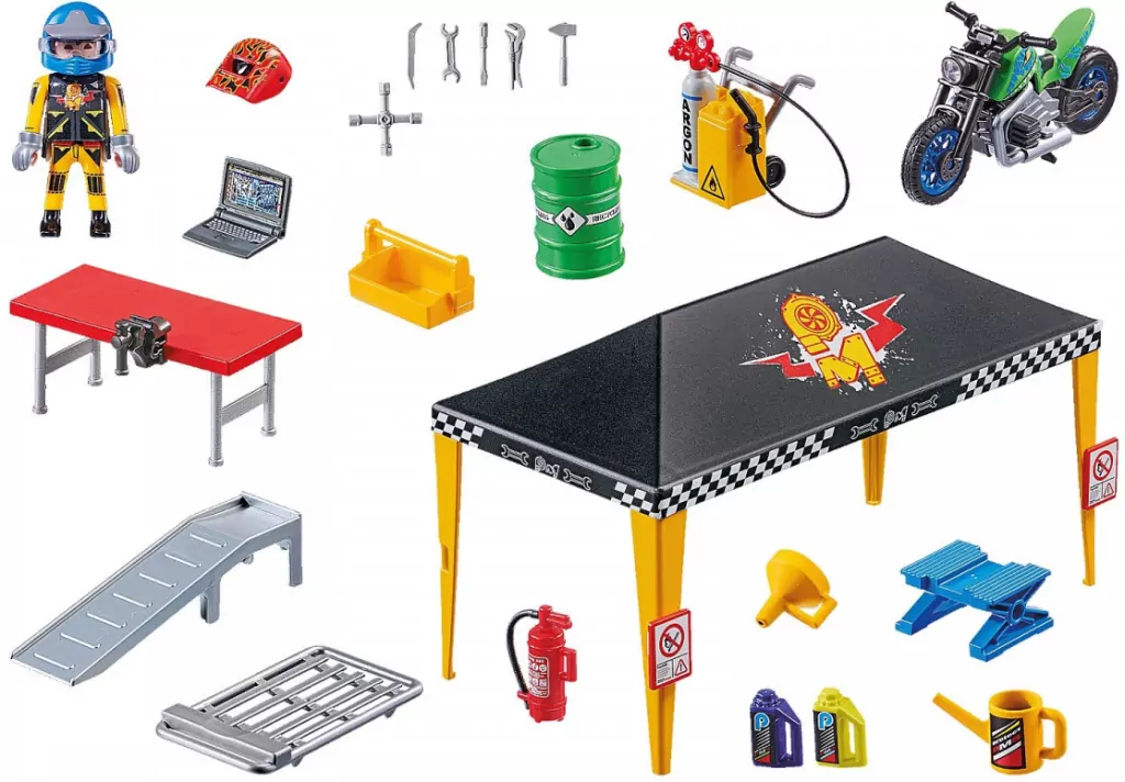 Playmobil Stunt Show. Zestaw kaskaderzy z namiotem - tantis.pl