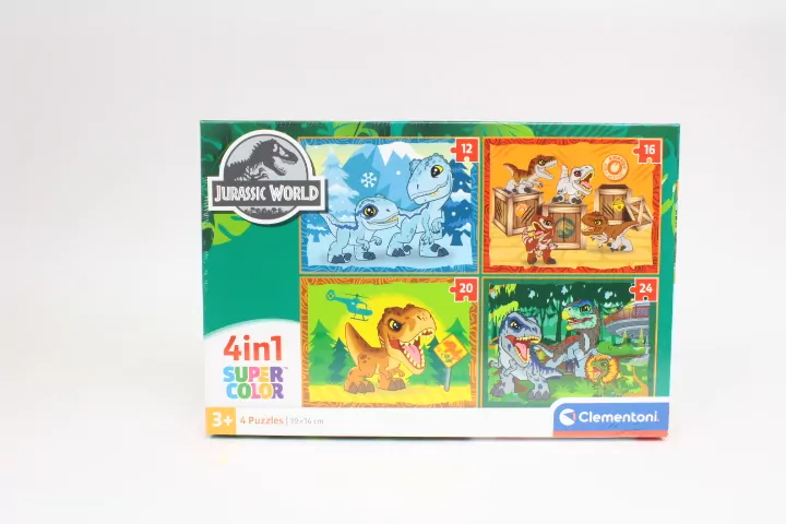 Clementoni. Puzzle 4w1. Jurrasic World - tantis.pl