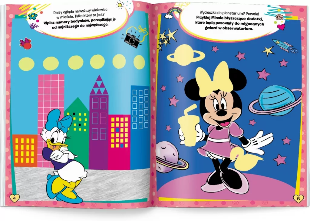 Minnie. 100 brokatowych naklejek - tantis.pl